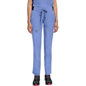 Healing Hands Women Scrub Pants with Rib Knit Waistband, Moisture Wicking, 360° Stretch and Recycled Fibers – 9152(Ceil)