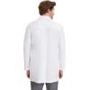 Healing Hands Logan Men’s White Lab Coat with 5 Pockets, Knit Details & Side Slits Back length 34½” 360° Stretch 5100(White)