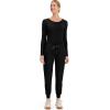 Healing Hands Women’s Jogger Scrub Pant 7 Pockets Elastic Drawstring, with Moisture Wicking & 2-Way Stretch Technology – 9244(Black)