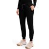 Healing Hands Women’s Jogger Scrub Pant 7 Pockets Elastic Drawstring, with Moisture Wicking & 2-Way Stretch Technology – 9244(Black)