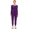 Healing Hands Women’s Jogger Scrub Pant 7 Pockets Elastic Drawstring, with Moisture Wicking & 2-Way Stretch Technology – 9244(Eggplant)
