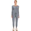 Healing Hands Women’s Jogger Scrub Pant 7 Pockets Elastic Drawstring, with Moisture Wicking & 2-Way Stretch Technology – 9244(Heather Grey)