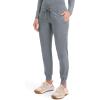 Healing Hands Women’s Jogger Scrub Pant 7 Pockets Elastic Drawstring, with Moisture Wicking & 2-Way Stretch Technology – 9244(Heather Grey)