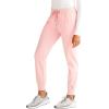 Healing Hands Women’s Jogger Scrub Pant 7 Pockets Elastic Drawstring, with Moisture Wicking & 2-Way Stretch Technology – 9244(Pink Popsicle)
