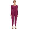 Healing Hands Women’s Jogger Scrub Pant 7 Pockets Elastic Drawstring, with Moisture Wicking & 2-Way Stretch Technology – 9244(Wine)