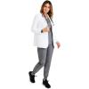 Healing Hands Women’s Lab Coat with 4 Pockets, Moisture Wicking & 2-Way Stretch Fabric, Button Front Consultation Coat 5160(White)