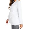 Healing Hands Women’s Lab Coat with 4 Pockets, Moisture Wicking & 2-Way Stretch Fabric, Button Front Consultation Coat 5160(White)