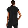 Healing Hands Women’s Scrub Top Relaxed Fit Journey Top – 2 Pockets with Knit Details, Dolman Sleeve and Rounded Hem – 2152(Black)