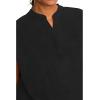 Healing Hands Women’s Scrub Top Relaxed Fit Journey Top – 2 Pockets with Knit Details, Dolman Sleeve and Rounded Hem – 2152(Black)