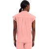Healing Hands Women’s Scrub Top Relaxed Fit Journey Top – 2 Pockets with Knit Details, Dolman Sleeve and Rounded Hem – 2152(Blushing Peach)