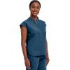 Healing Hands Women’s Scrub Top Relaxed Fit Journey Top – 2 Pockets with Knit Details, Dolman Sleeve and Rounded Hem – 2152(Caribbean)