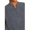 Healing Hands Women’s Scrub Top Relaxed Fit Journey Top – 2 Pockets with Knit Details, Dolman Sleeve and Rounded Hem – 2152(Heather Grey)