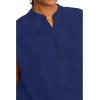 Healing Hands Women’s Scrub Top Relaxed Fit Journey Top – 2 Pockets with Knit Details, Dolman Sleeve and Rounded Hem – 2152(Navy)