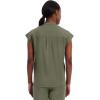 Healing Hands Women’s Scrub Top Relaxed Fit Journey Top – 2 Pockets with Knit Details, Dolman Sleeve and Rounded Hem – 2152(Olive)
