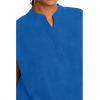 Healing Hands Women’s Scrub Top Relaxed Fit Journey Top – 2 Pockets with Knit Details, Dolman Sleeve and Rounded Hem – 2152(Royal)