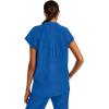Healing Hands Women’s Scrub Top Relaxed Fit Journey Top – 2 Pockets with Knit Details, Dolman Sleeve and Rounded Hem – 2152(Royal)