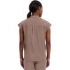 Healing Hands Women’s Scrub Top Relaxed Fit Journey Top – 2 Pockets with Knit Details, Dolman Sleeve and Rounded Hem – 2152(Santa Fe Tan)