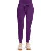 Healing Hands Women’s Jogger Scrub Pant 7 Pockets Elastic Drawstring, with Moisture Wicking & 2-Way Stretch Technology – 9244(Eggplant)
