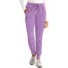 Healing Hands Women’s Jogger Scrub Pant 7 Pockets Elastic Drawstring, with Moisture Wicking & 2-Way Stretch Technology – 9244(Purple Moonstone)