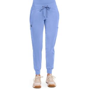 Healing Hands Women’s Jogger Scrub Pant 7 Pockets Elastic Drawstring, with Moisture Wicking & 2-Way Stretch Technology – 9244(Ceil)