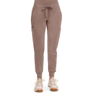 Healing Hands Women’s Jogger Scrub Pant 7 Pockets Elastic Drawstring, with Moisture Wicking & 2-Way Stretch Technology – 9244(Santa Fe Tan)