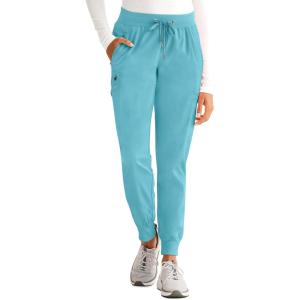 Healing Hands Women’s Jogger Scrub Pant 7 Pockets Elastic Drawstring, with Moisture Wicking & 2-Way Stretch Technology – 9244(Spectra Blue)