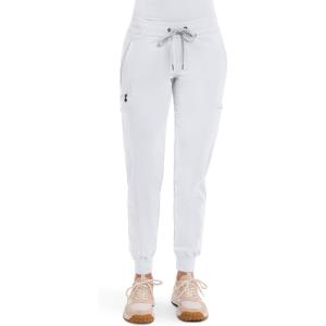Healing Hands Women’s Jogger Scrub Pant 7 Pockets Elastic Drawstring, with Moisture Wicking & 2-Way Stretch Technology – 9244(White)