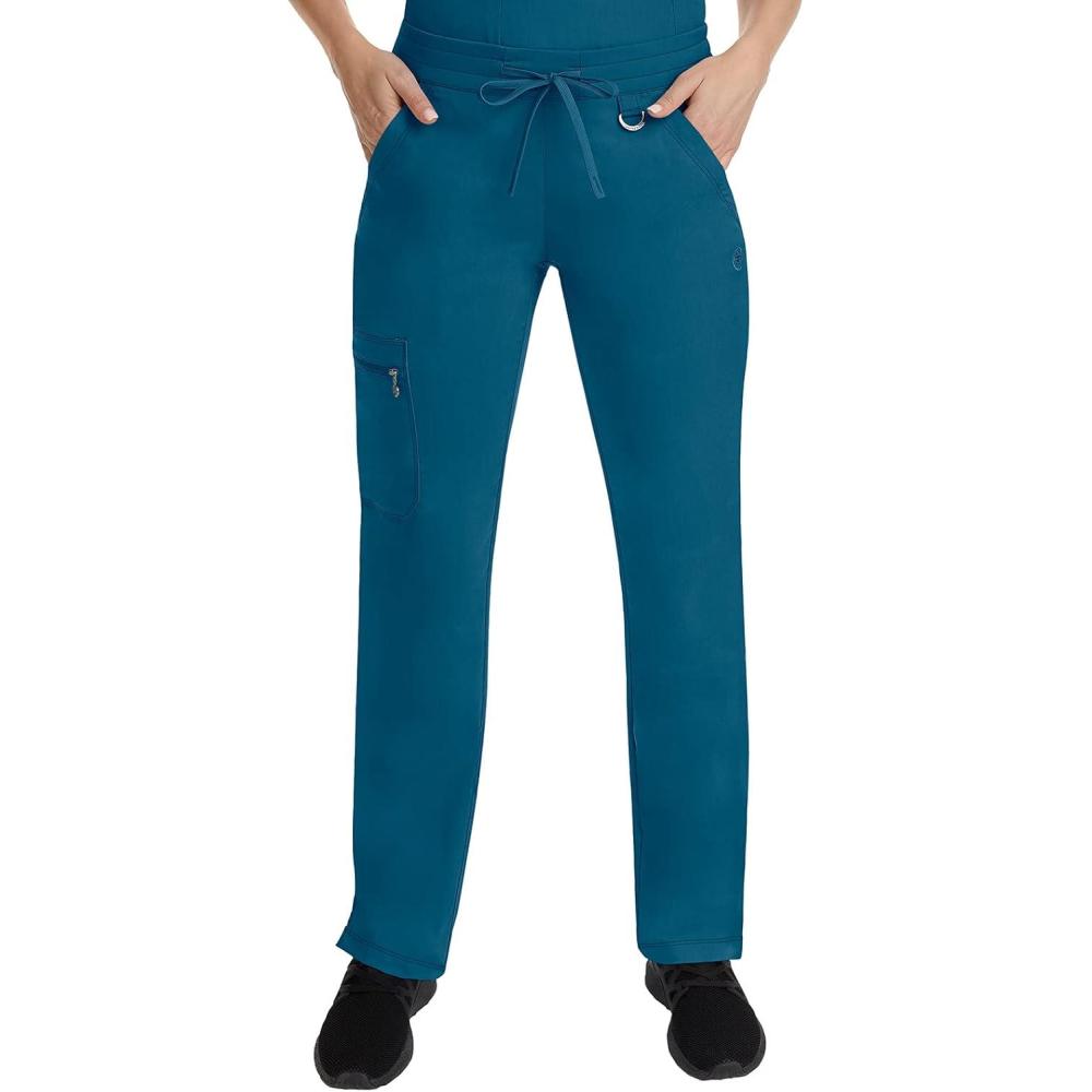 imageHealing Hands Scrub Pants for Women Tamara Pant with 6 Pockets Reversible Drawstring and 2Way Stretch Fabric 9181Caribbean