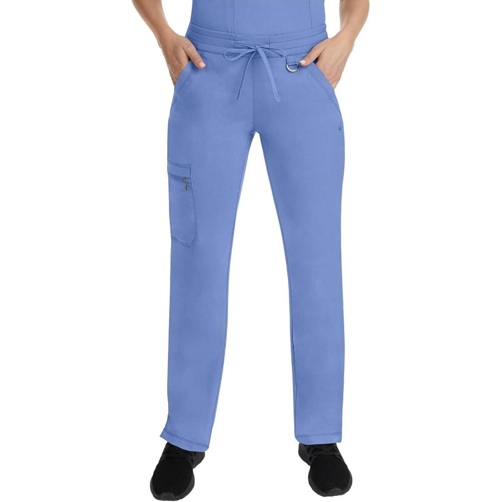 imageHealing Hands Scrub Pants for Women Tamara Pant with 6 Pockets Reversible Drawstring and 2Way Stretch Fabric 9181Ceil