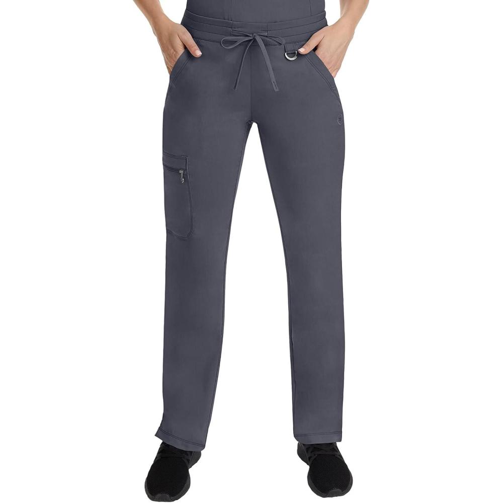imageHealing Hands Scrub Pants for Women Tamara Pant with 6 Pockets Reversible Drawstring and 2Way Stretch Fabric 9181Pewter