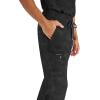 Healing Hands Mens Scrub Jogger Pants, Drew Camo Bottoms Featuring Moisture Wicking, Quick Dry & 360° Stretch – 9360(Black)