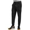 Healing Hands Men’s Scrub Pant Nolen Jogger with 6 Pocket, Moisture Wicking, 360° Stretch & Recycled Fibers 9172(Black)