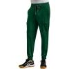 Healing Hands Men’s Scrub Pant Nolen Jogger with 6 Pocket, Moisture Wicking, 360° Stretch & Recycled Fibers 9172(Dark Pine)
