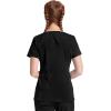Healing Hands Purple Label Scrub Tops Women – 2-Way Stretch, V-Neck Jean Scrub Tops with 3 Pockets – HH600(Black)