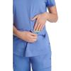 Healing Hands Purple Label Scrub Tops Women – 2-Way Stretch, V-Neck Jean Scrub Tops with 3 Pockets – HH600(Ceil)