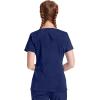 Healing Hands Purple Label Scrub Tops Women – 2-Way Stretch, V-Neck Jean Scrub Tops with 3 Pockets – HH600(Navy)