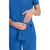 Healing Hands Purple Label Scrub Tops Women – 2-Way Stretch, V-Neck Jean Scrub Tops with 3 Pockets – HH600(Royal)