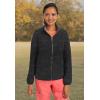 Healing Hands Scrub Jackets For Woman Destini Camo Jacket With 3 Pockets Moisture Wicking & 360° Stretch Fabric 5030(Black)