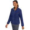 Healing Hands Scrub Jackets For Woman Destini Camo Jacket With 3 Pockets Moisture Wicking & 360° Stretch Fabric 5030(Navy)