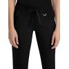 Healing Hands Scrub Pants for Women Tamara Pant with 6 Pockets, Reversible Drawstring, and 2-Way Stretch Fabric 9181(Black)