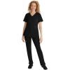 Healing Hands Scrub Pants for Women Tamara Pant with 6 Pockets, Reversible Drawstring, and 2-Way Stretch Fabric 9181(Black)