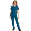 Healing Hands Scrub Pants for Women Tamara Pant with 6 Pockets, Reversible Drawstring, and 2-Way Stretch Fabric 9181(Caribbean)