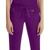 Healing Hands Scrub Pants for Women Tamara Pant with 6 Pockets, Reversible Drawstring, and 2-Way Stretch Fabric 9181(Eggplant)