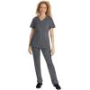 Healing Hands Scrub Pants for Women Tamara Pant with 6 Pockets, Reversible Drawstring, and 2-Way Stretch Fabric 9181(Heather Grey)