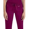 Healing Hands Scrub Pants for Women Tamara Pant with 6 Pockets, Reversible Drawstring, and 2-Way Stretch Fabric 9181(Wine)