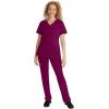Healing Hands Scrub Pants for Women Tamara Pant with 6 Pockets, Reversible Drawstring, and 2-Way Stretch Fabric 9181(Wine)