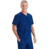 Healing Hands Scrubs for Men V-Neck Scrub Top Jack Camo with Chest Pocket, Moisture Wicking, 360° Stretch & Side Vents 2360(Navy)