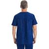 Healing Hands Scrubs for Men V-Neck Scrub Top Jack Camo with Chest Pocket, Moisture Wicking, 360° Stretch & Side Vents 2360(Navy)
