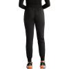 Healing Hands Scrubs for Women Jogger Scrub Pant Trinity Bottom with 6 Pockets, Mid-Rise Pull-on Rib-Knit Waistband HH003(Black)