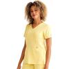 Healing Hands Scrubs for Women V-Neck Scrub Top Jolie with 2 Zip Pockets, Moisture Wicking & 360° Stretch Fabric HH601(Marigold)